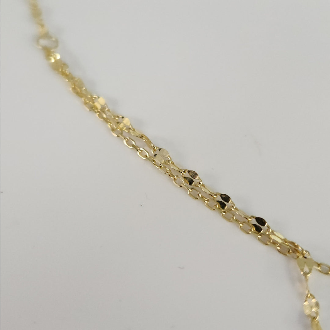 925 Sterling Silver Gold -Tone Double Layer Opal Necklace 16"