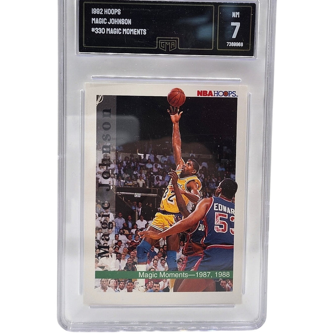 1990 NBA Hoops Magic Johnson GMA 7 GEM MT #320