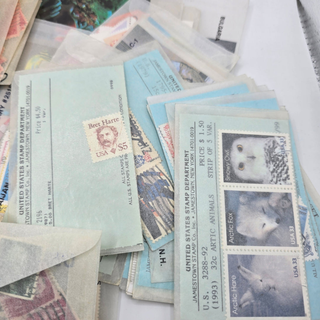 Large Mixed Lot of Vintage U.S. & Foreign Postage Stamps – Unsearched Collection