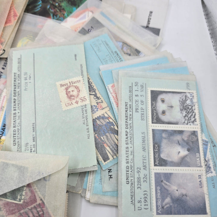 Large Mixed Lot of Vintage U.S. & Foreign Postage Stamps – Unsearched Collection