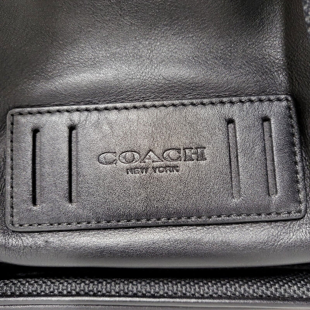 COACH Rider Brief Case Leather & In Signature Canvas