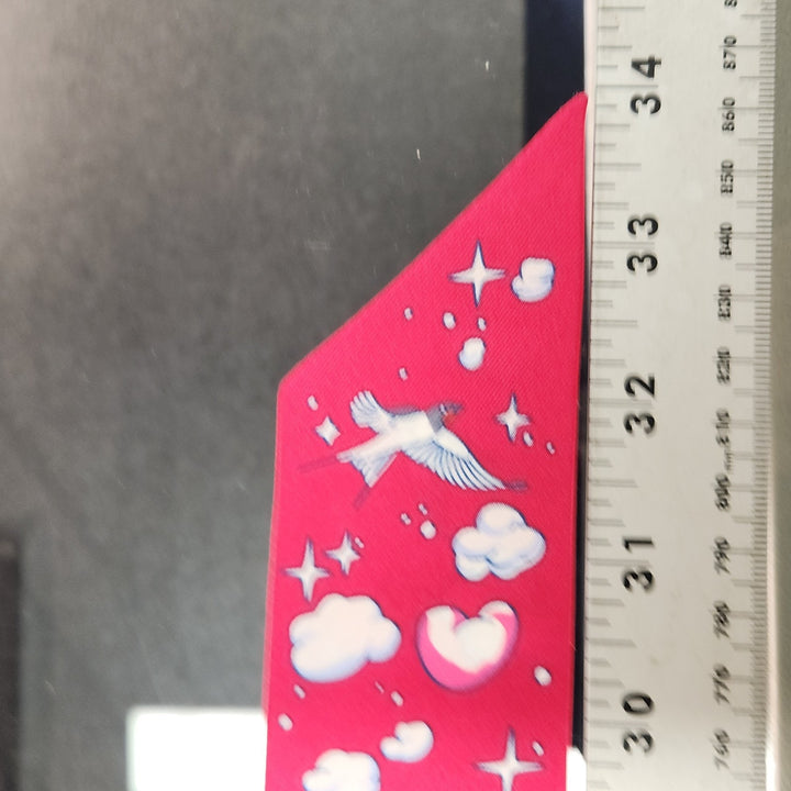 New Hermes Twilly Scarf 100% Silk QU/Fuchsia/Blue/ Multi Color