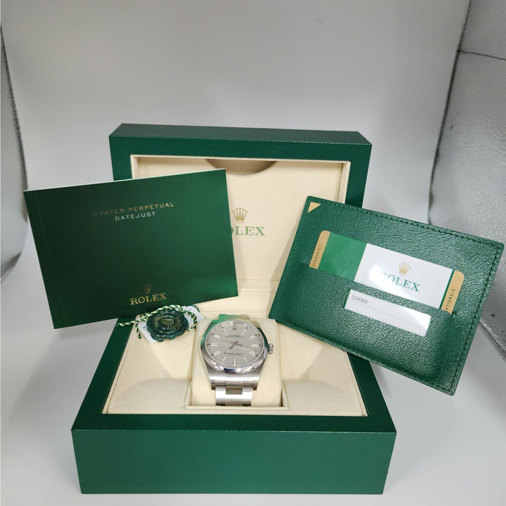 Rolex Oyster Perpetual 39 MM White Dial Ref. 114300 Stainless, Box & Papers 2020