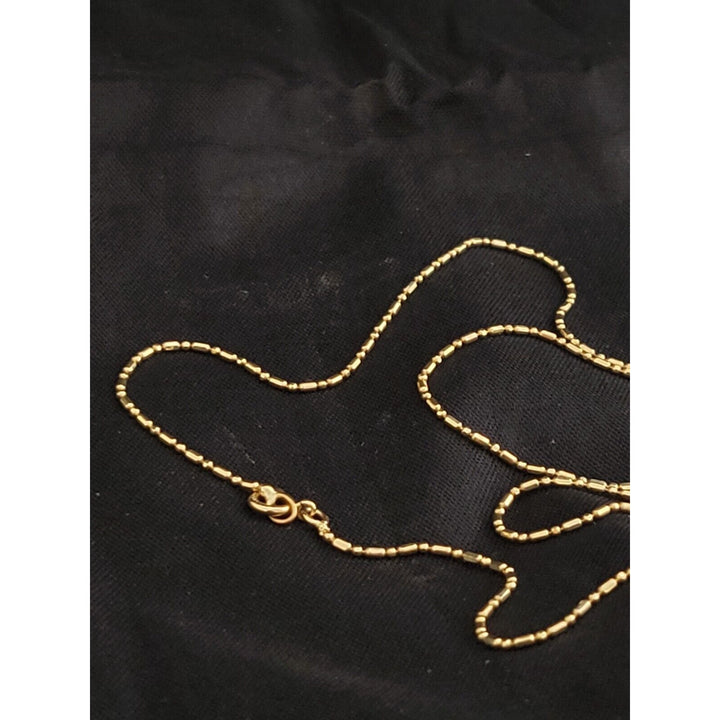 14k Gold Dot Chain Necklace 16in With 1.7g Of Gold