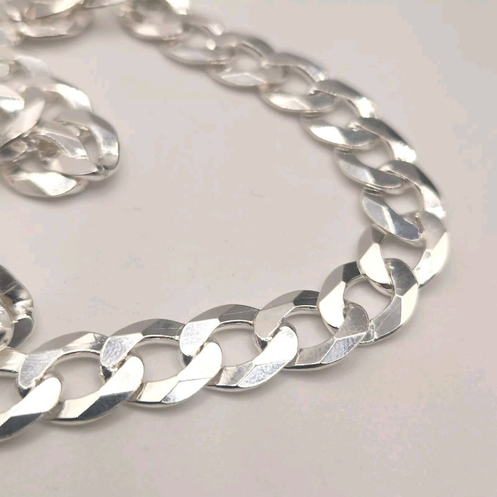 925 sterling silver cuban necklace 28" B