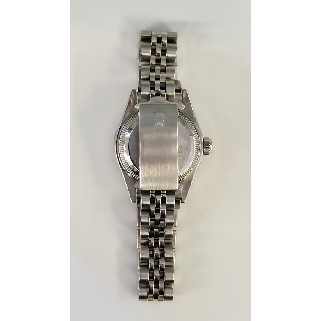 Rolex 26MM Watch Oyster Perpetual Date M:69160 Aftermarket Lab Diamonds Bezel