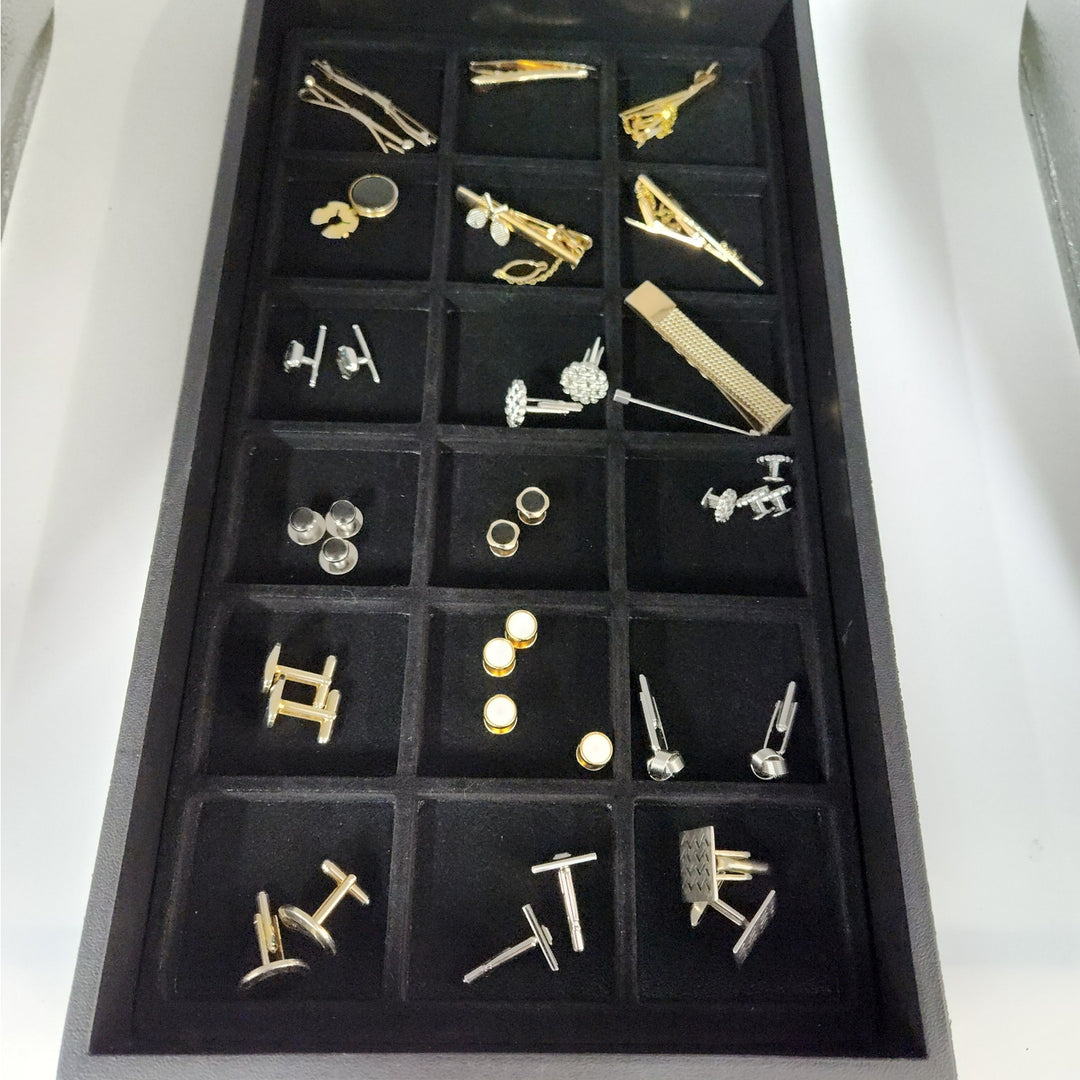 Elegant Assorted Men's cufflinks & Tie Clips -Gold & Silver Tone -Starting at $19.99