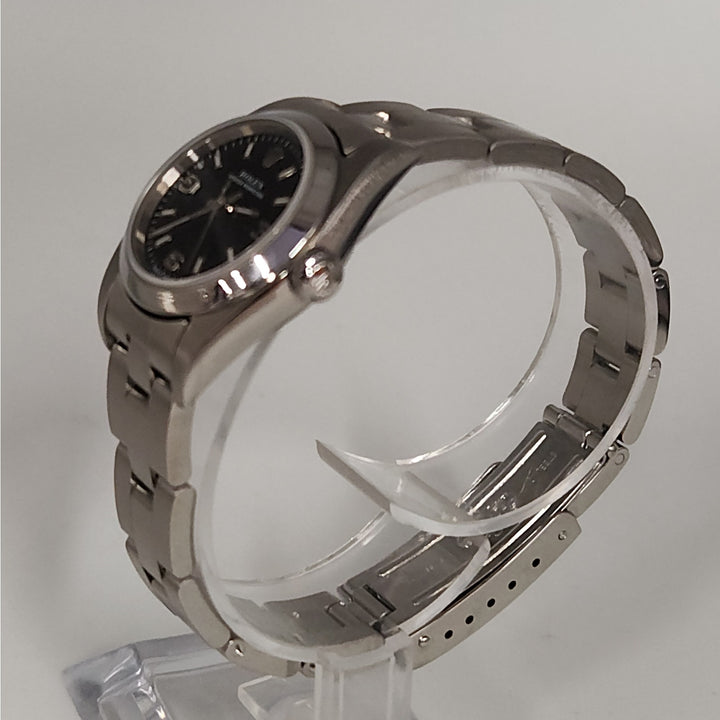Rolex Oyster Perpetual Stainless steel with black explorer Dial, Model: 76080