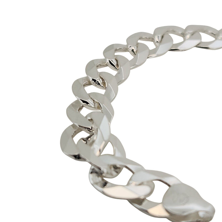 Beautiful 925 Sterling Cuban Chain Bracelet 8"
