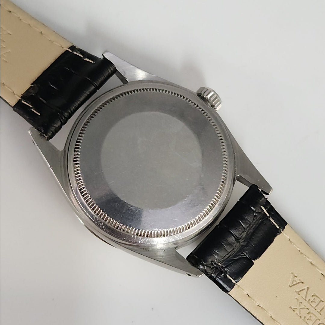 Rolex Datejust 36mm Ref.1601 Automatic Watch Custom Diamond Dial Leather Strap