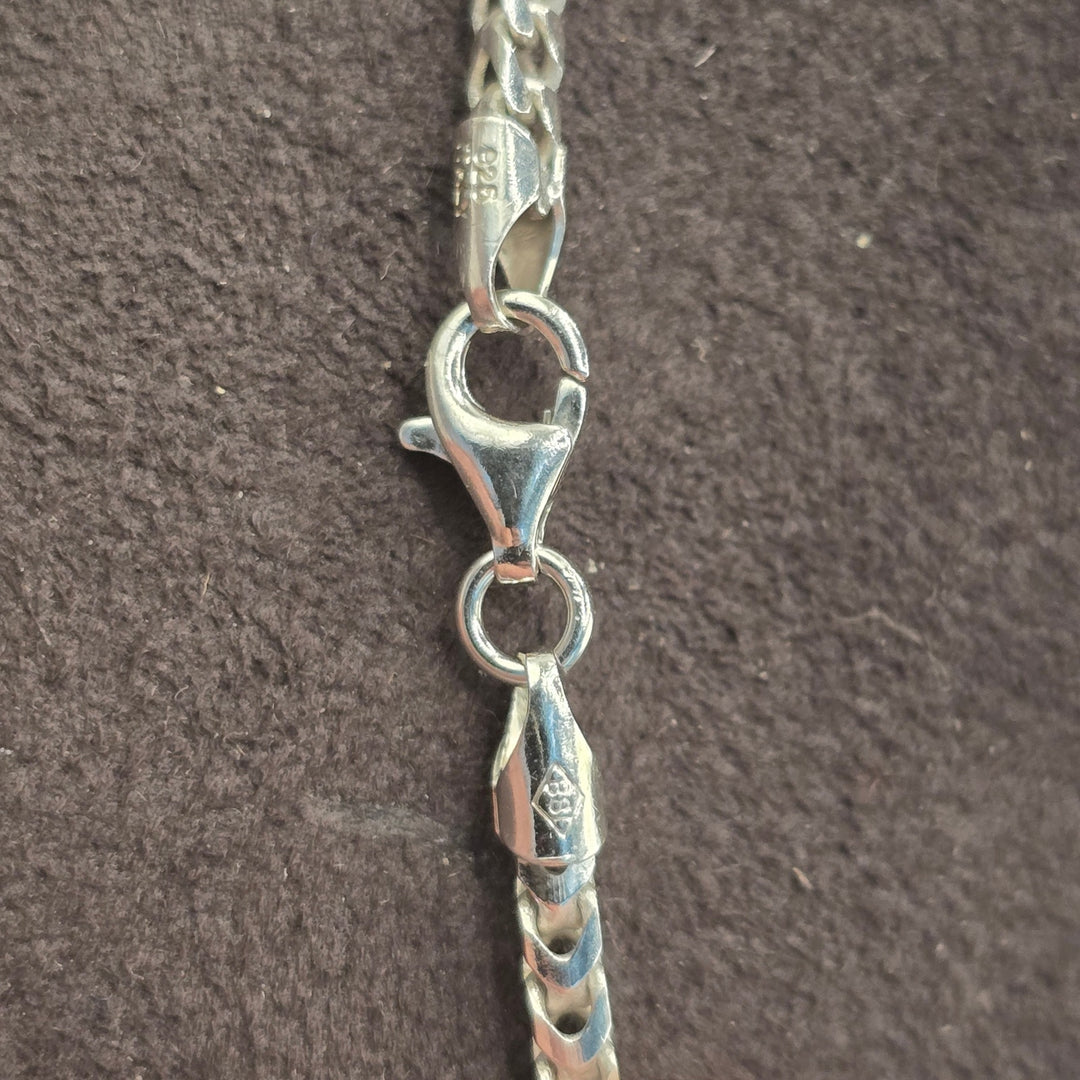 925 Sterling Silver Chain Necklace 20in 15.1g Solid Link Lobster Clasp Shine