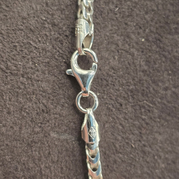 925 Sterling Silver Chain Necklace 20in 15.1g Solid Link Lobster Clasp Shine