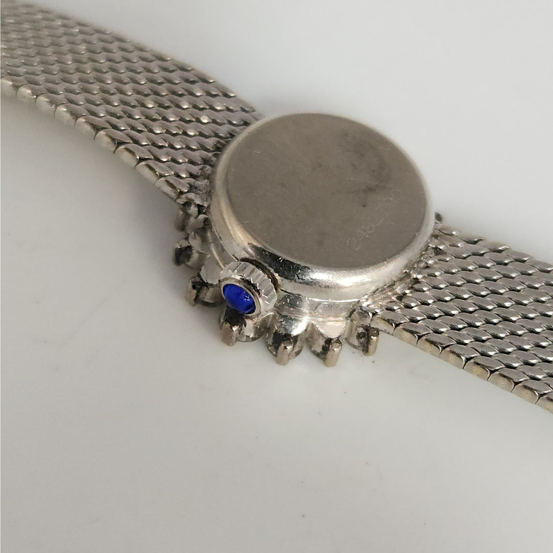 18k White Gold Rolex Precision Diamond Halo SS Aftermarket Bracelet Not Working