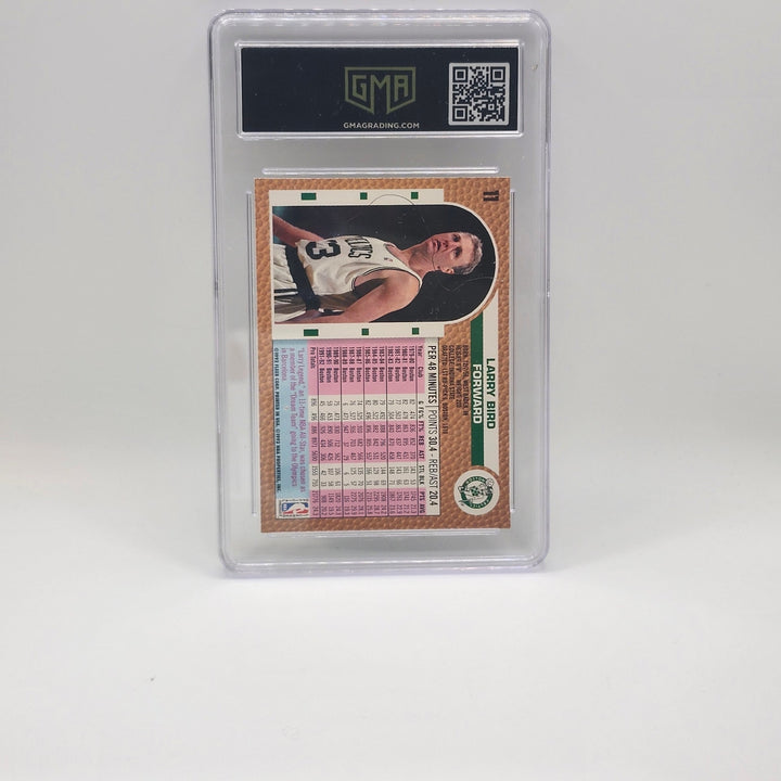 1992 Fleer Larry Bird #11 Boston Celtics HOF Basketball Card GMA 8.5 NM-MT+