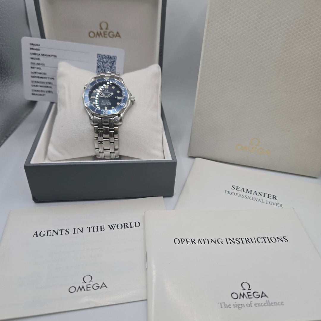 Omega Seamaster Professional 300M 2551.80 Automatic Blue Dial 36mm Box