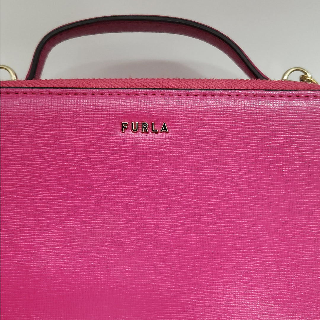 FURLA Mini Shoulder Bag Purple Pink Small Crossbody