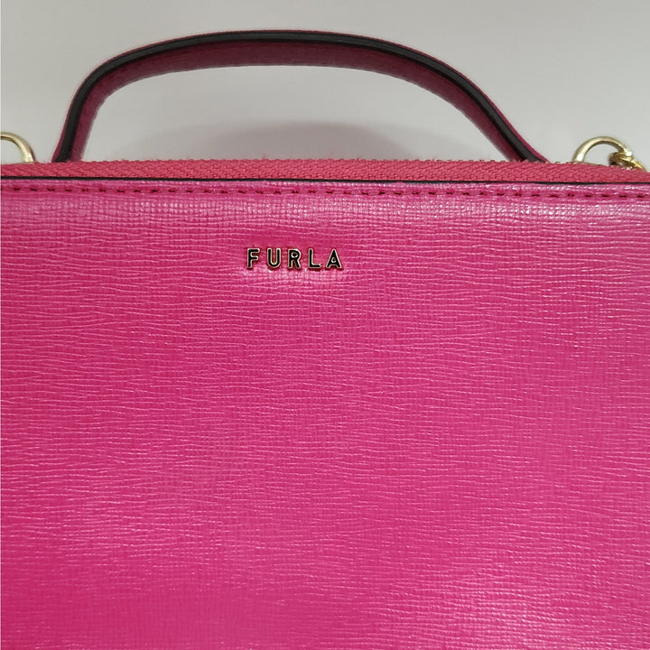 FURLA Mini Shoulder Bag Purple Pink Small Crossbody