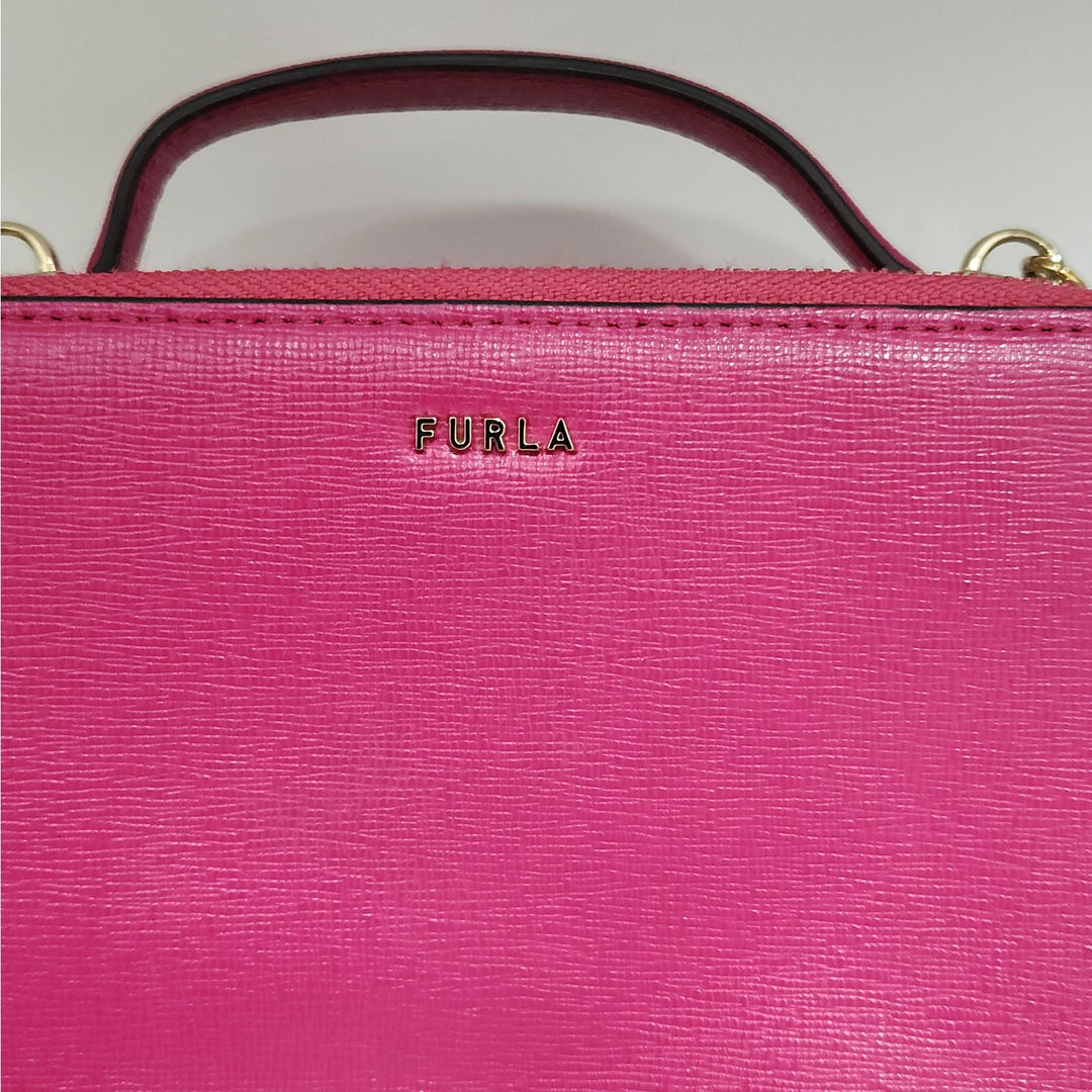 FURLA Mini Shoulder Bag Purple Pink Small Crossbody
