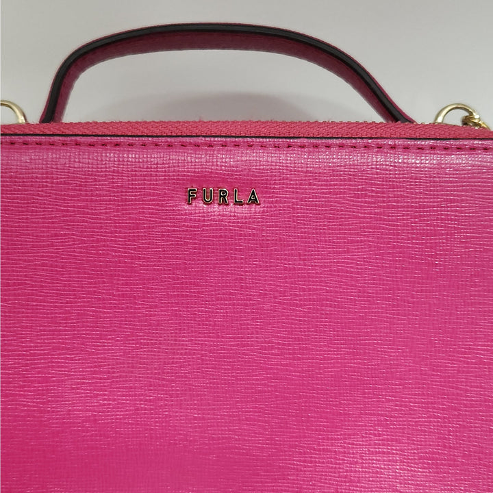 FURLA Mini Shoulder Bag Purple Pink Small Crossbody