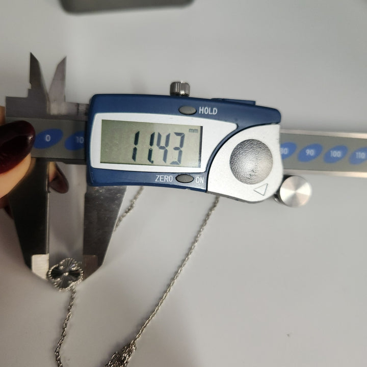 925 Silver Textured Blossom Pendant Necklace 17"