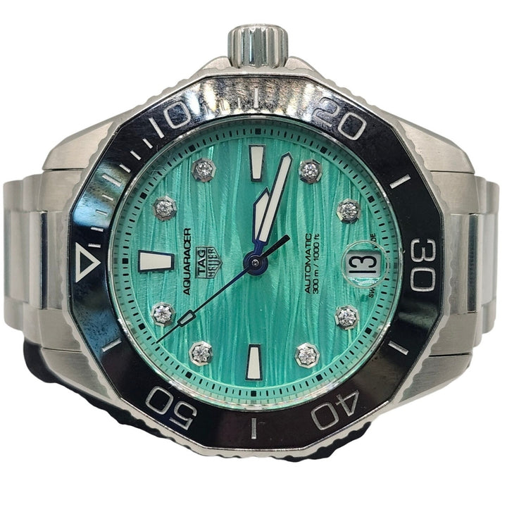TAG Heuer Aquaracer Professional 300 Light Blue WBP231K Diamond Automatic Watch