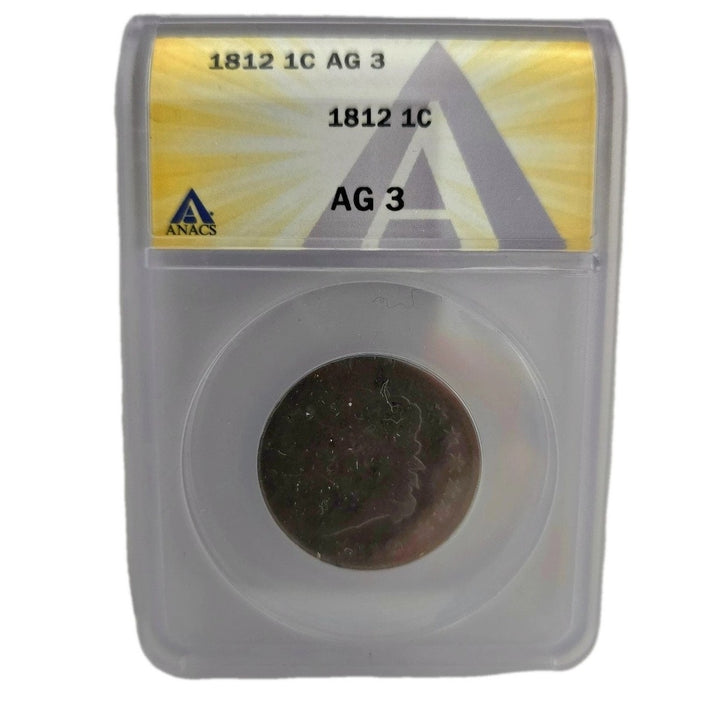 1812 1C Classic Head Large Cent ANACS Fair 2 | FA