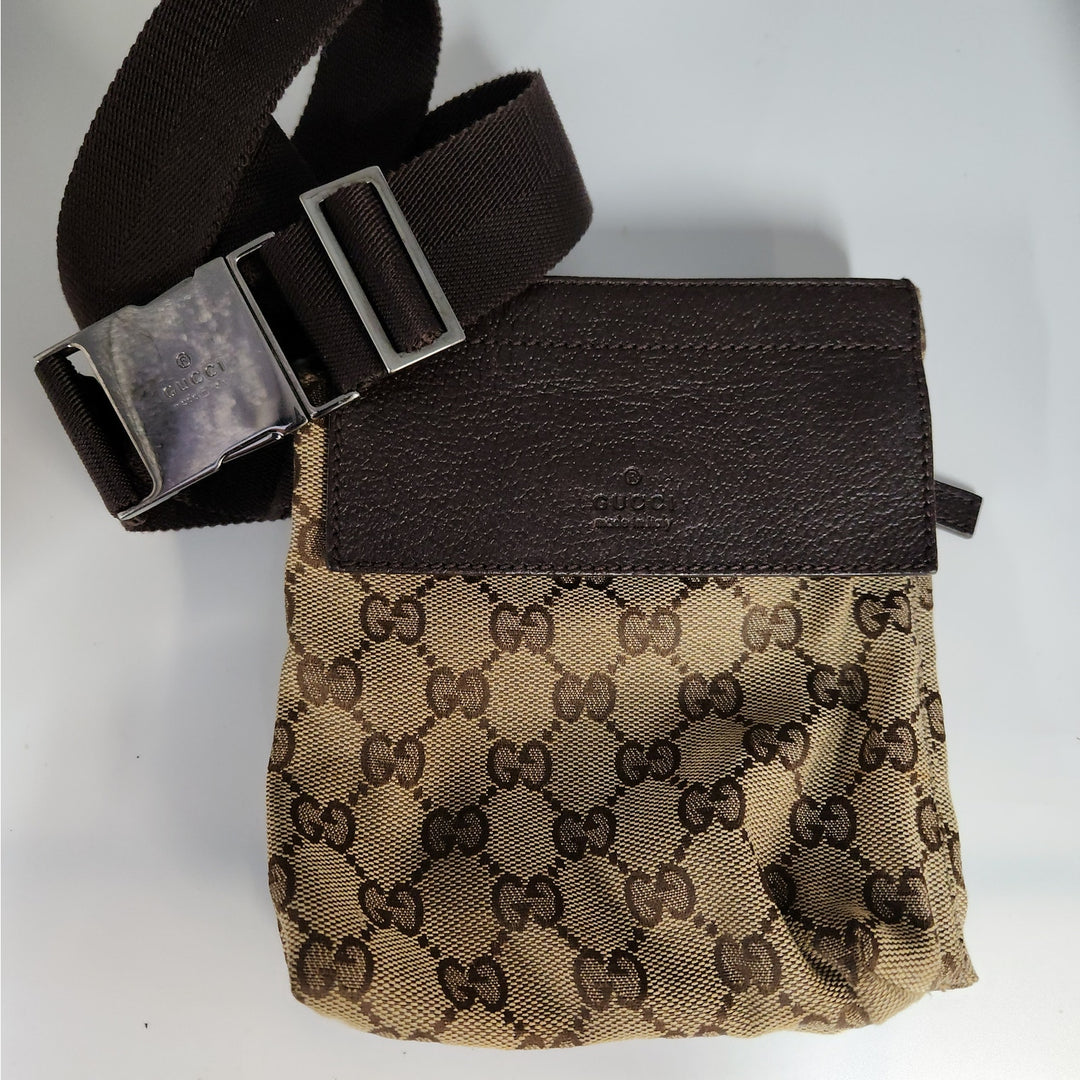 GUCCI GG Waist Pouch shoulder Bumbag Belt Bag Fanny Pack Vintage