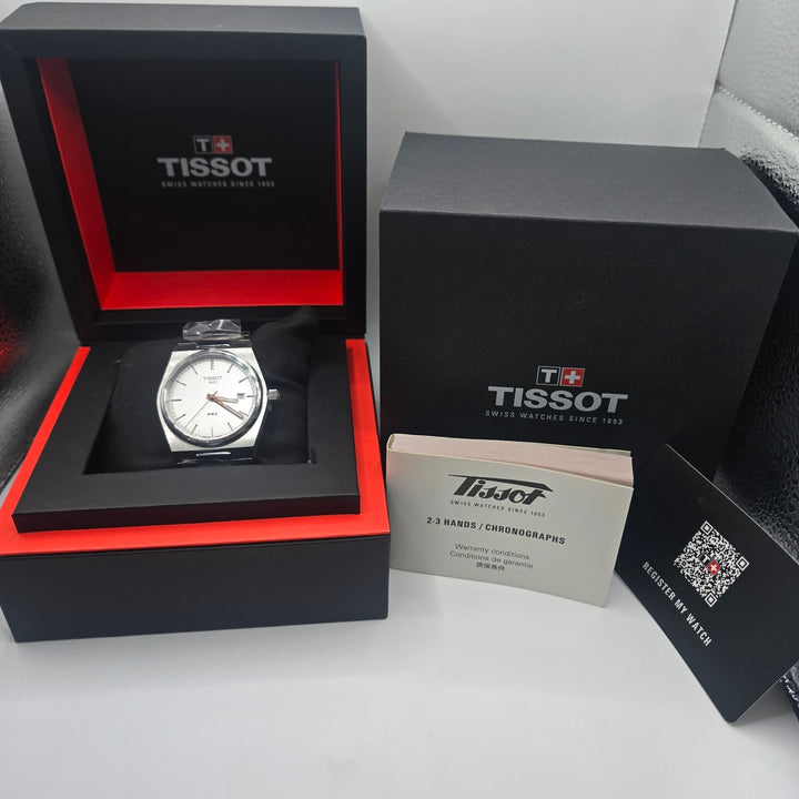 Tissot PRX 40mm Silver Dial Quartz Men's Watch T137.410.11.031.00 NOS