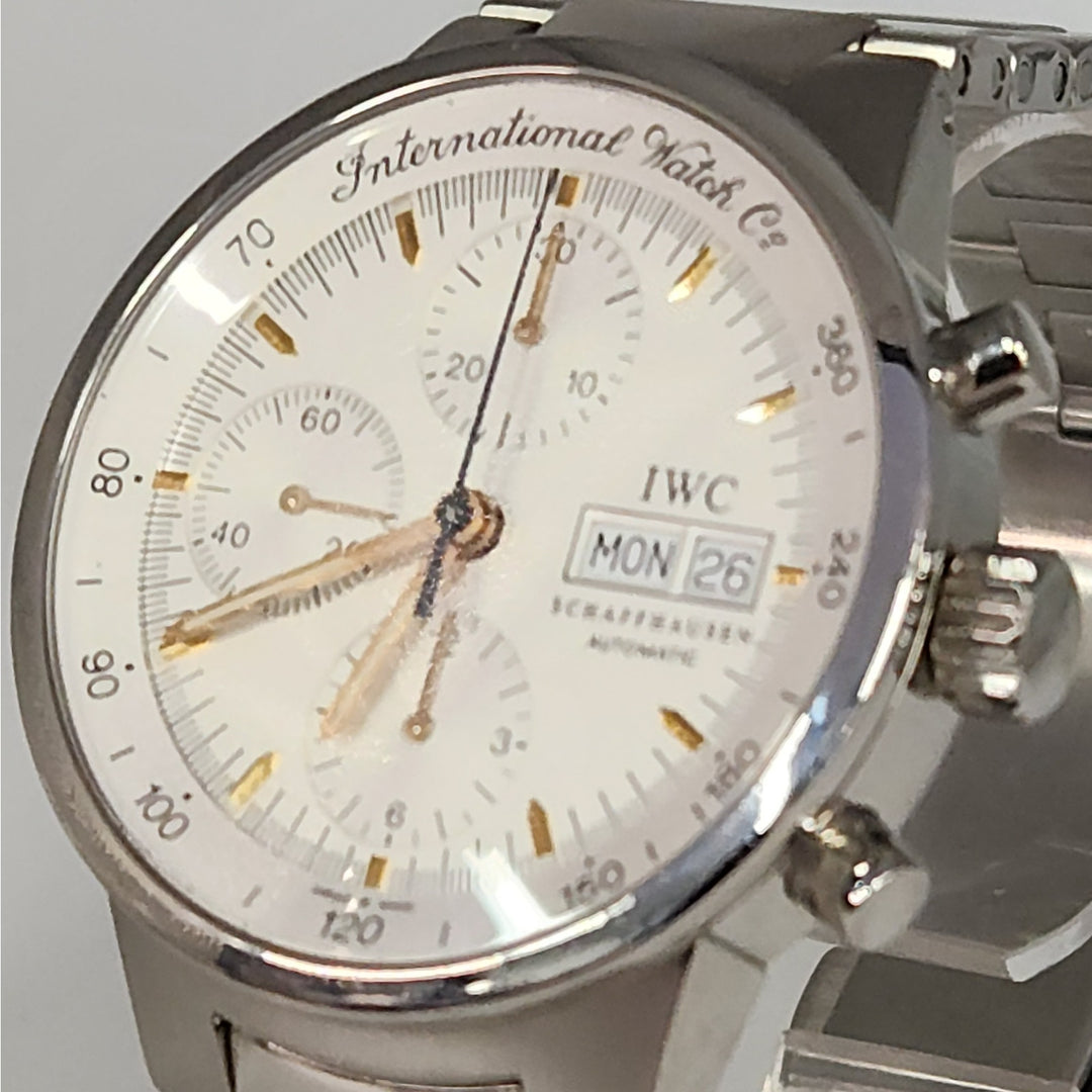 IWC Schaffhausen Automatic Chronograph Day-Date Stainless Steele watch