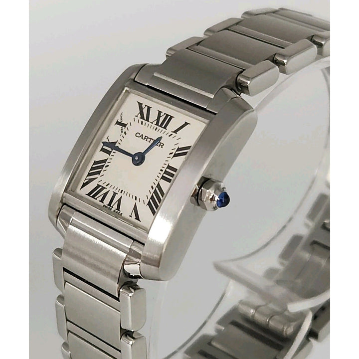 Beautiful Cartier Tank Francaise SM 2384 Quartz Women's Watch