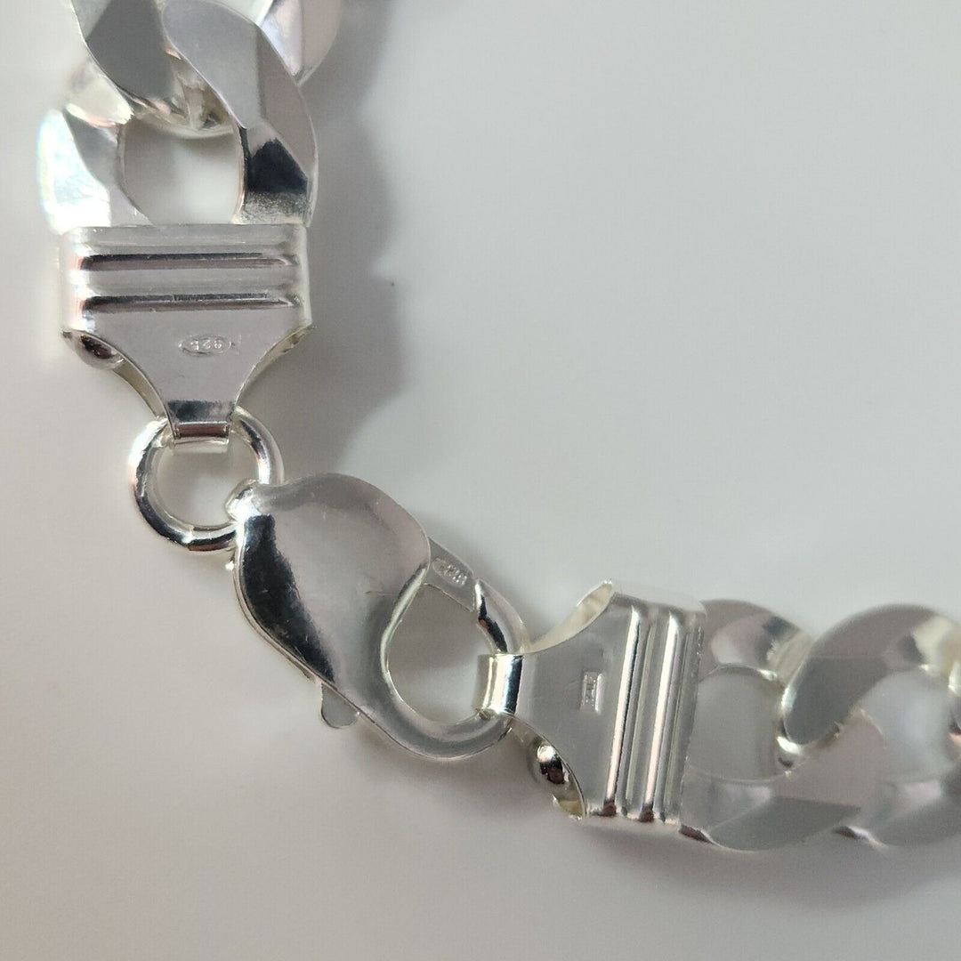 925 Sterling Silver Cuban Chain Necklace 26"