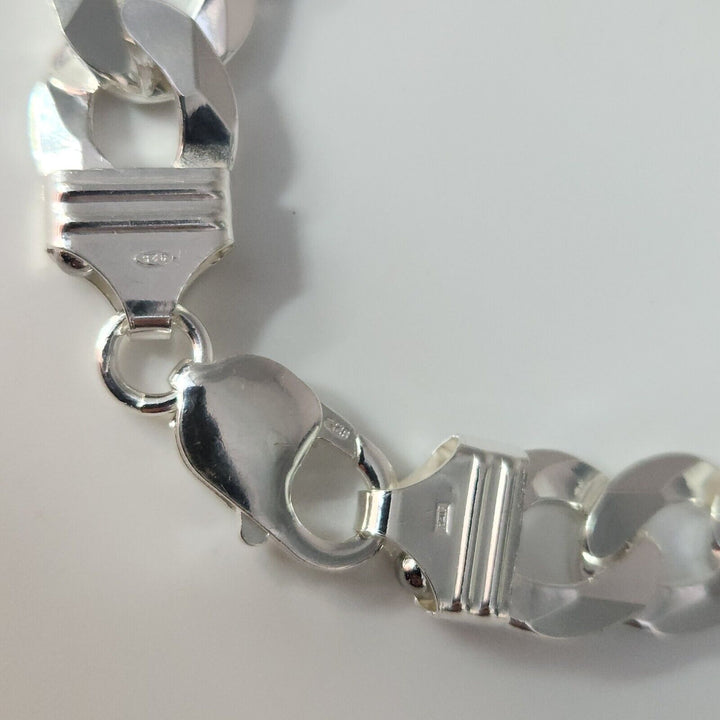 925 Sterling Silver Cuban Chain Necklace 26"