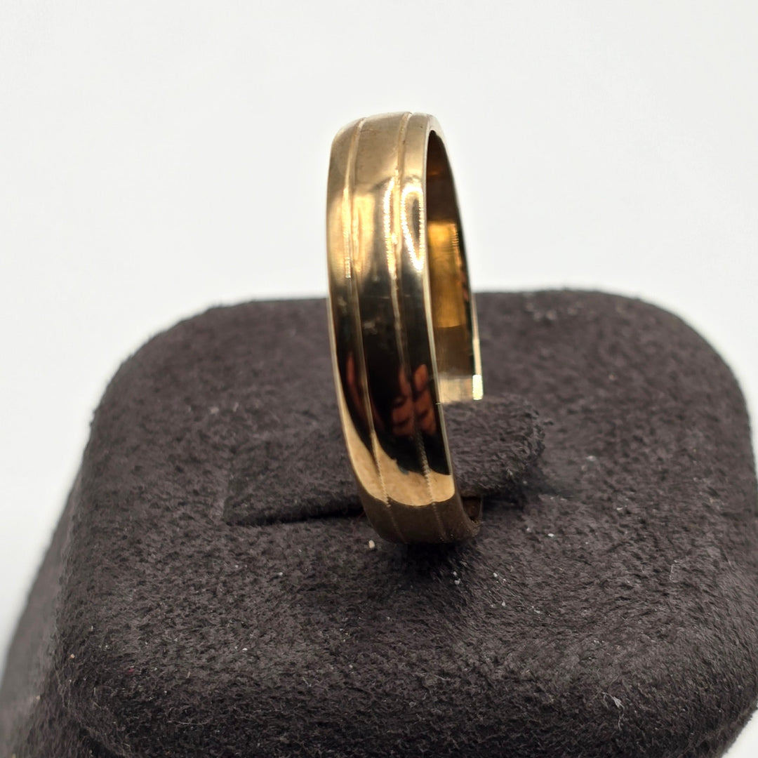 14K Yellow Gold Wedding Band Ring Size 10.5 5mm 4.7g Classic Band