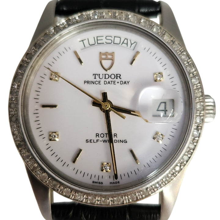 Vintage Tudor Prince Date+Day Ref.94613 Automatic Diamond Dial & Bezel Watch