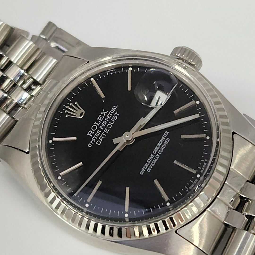 Rolex Datejust 36mm Black Dial Ref.16014 Jubilee Bracelet