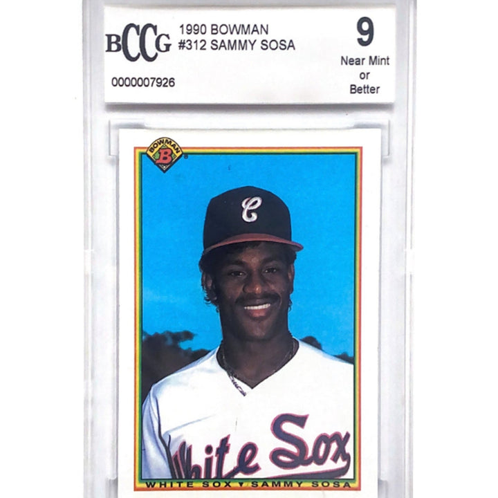 1990 Bowman #312 Sammy Sosa NM-9+ Beckett