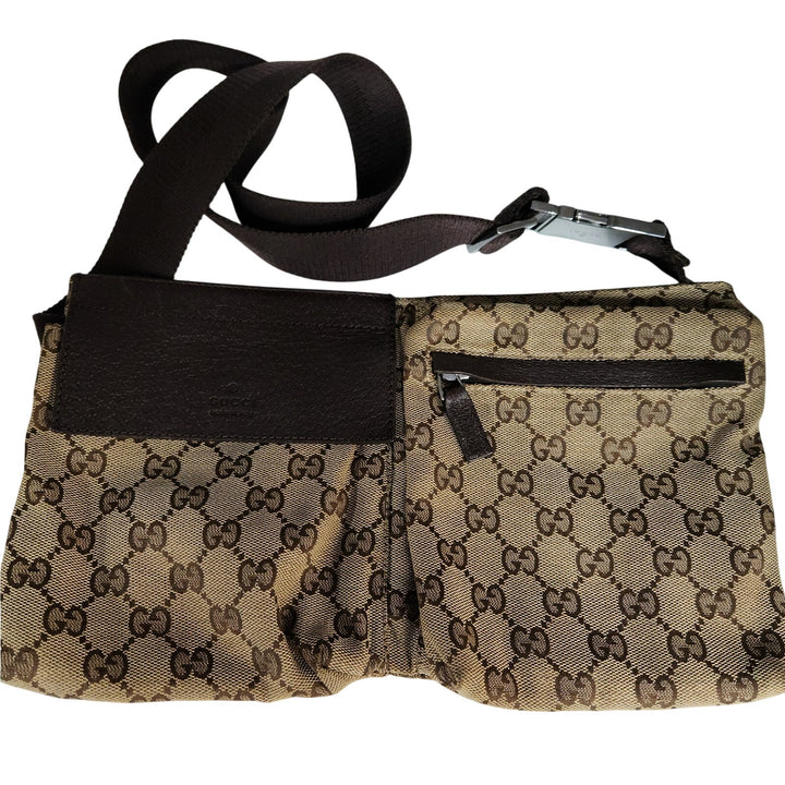 GUCCI GG Waist Pouch shoulder Bumbag Belt Bag Fanny Pack Vintage