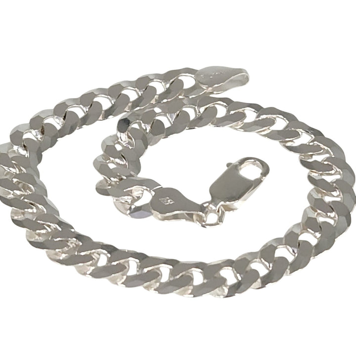 8" Solid 925 Sterling Silver Curb Cuban Link Bracelet Bold Shine