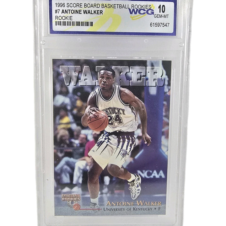 1996 Basketball Rookies Antoine Walker #7 University Of Kentucky WCG MT 10 B2