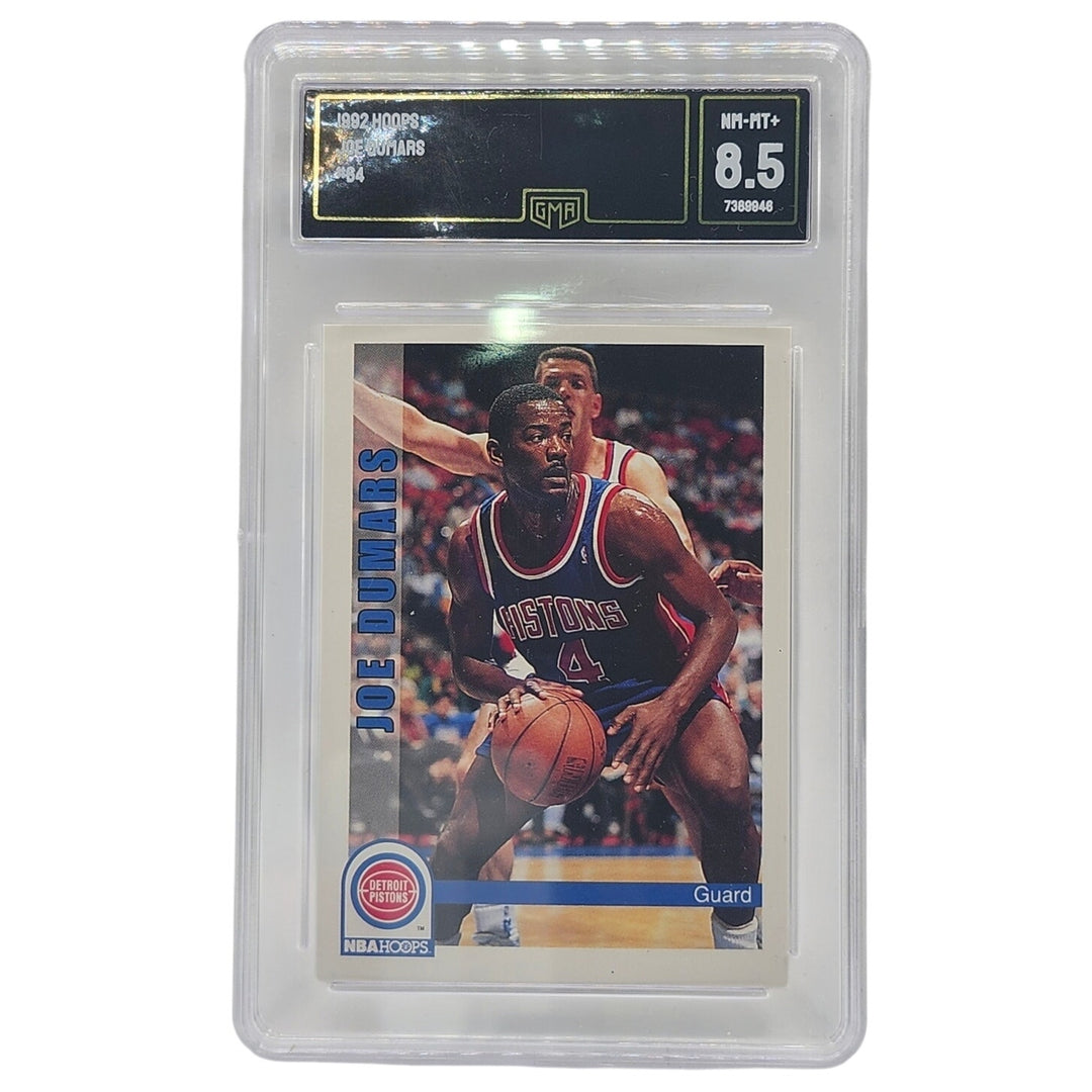 1992 Hoops Joe Dumars #64 Detroit Pistons GMA 8.5 NM-MT+ Hall Of Fame Guard HOF