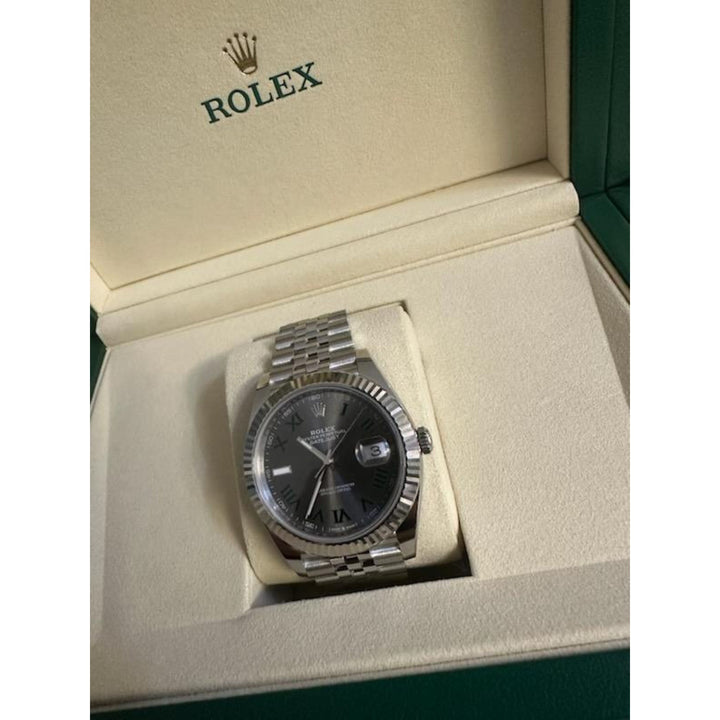 Rolex Datejust 41mm 126334-0022 Jubilee Wimbledon Dial Watch 2025 Full Set, New with box and papers, Stainless Steel & 18k White Gold Wimbledon Dial Jubilee