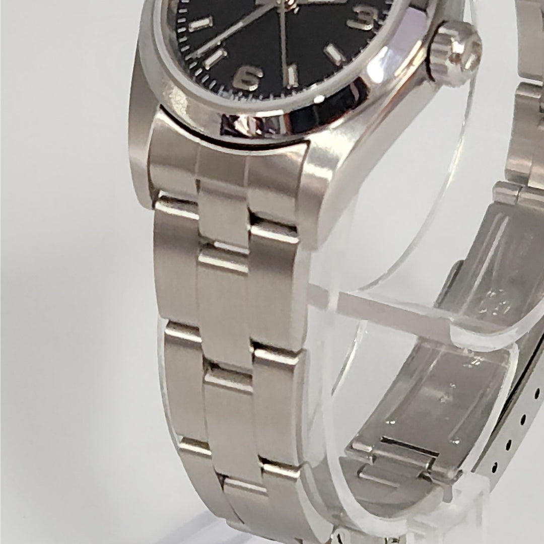 Rolex Oyster Perpetual Stainless steel with black explorer Dial, Model: 76080