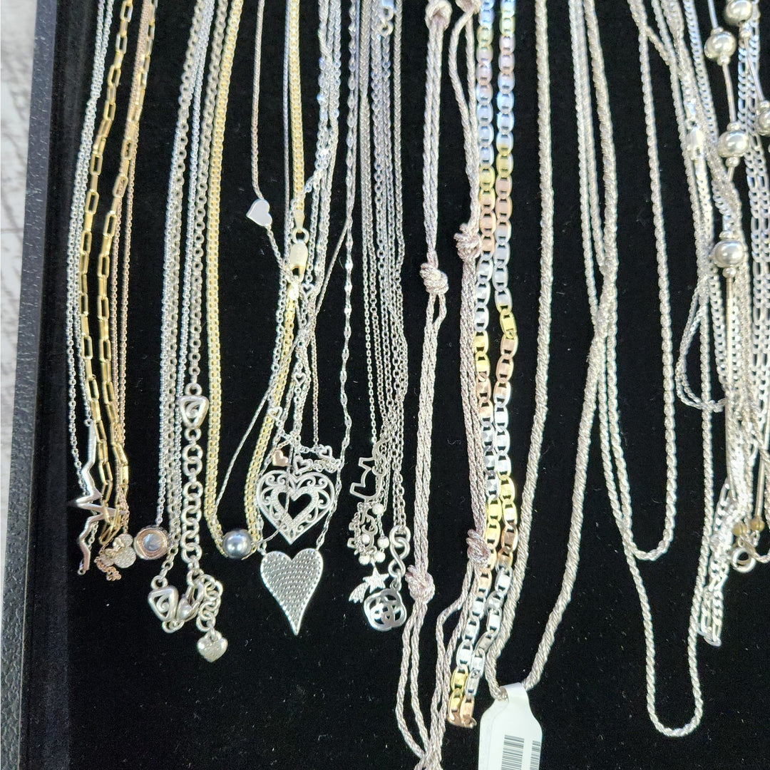 Sterling Silver Two-Tone Necklaces - Assorted Chains & Styles -Starting at 39.99