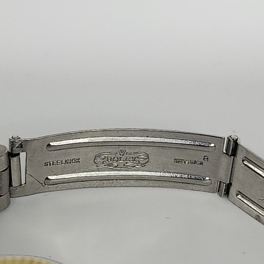 Rolex oyster perpetual 26mm champagne two tone stainless steel, Ref# 6618 1962