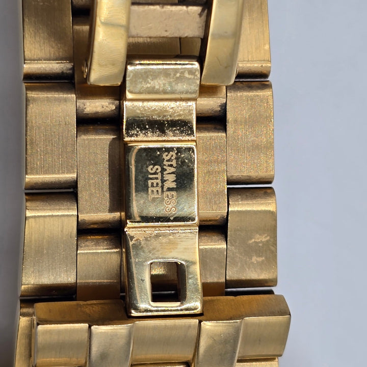 Bulova Sutton Automatic Skeleton Men's Watch Gold Tone 43mm 97A162