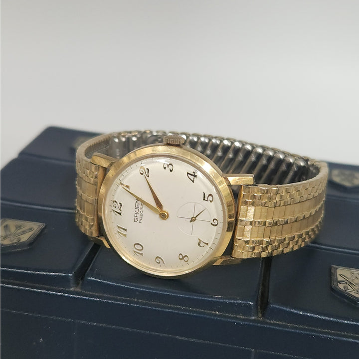 Vintage Gruen Precision Manual Wind Watch with small Seconds and Original box