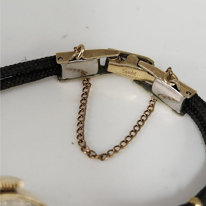 Vintage longines 14k Gold Ladies Cocktail Watch w/ Speidel bracelet