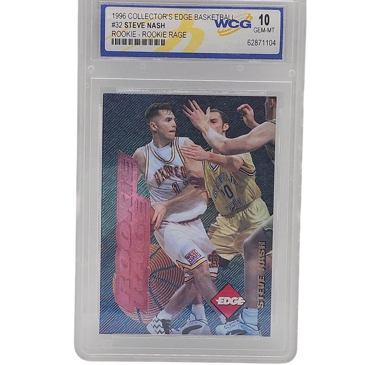 1996 Collector's Edge Rookie Rage Steve Nash #32 Rookie Card WCG 10 Gem Mint