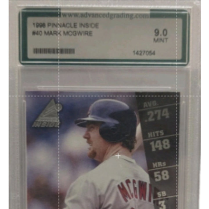 1998 Pinnacle Inside Mark McGwire #40 Advanced Grading Graded 9-Mint
