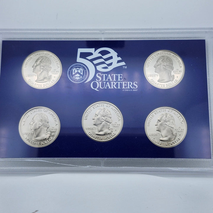 2006-S United States Mint 50 State Quarters Proof Set 5-Piece Case Flag Insert